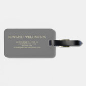 Étiquette À Bagage Monde Traveller Map Marble Parties scintillant Nom (Dos horizontal)