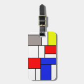 Étiquette À Bagage Mondrian (Devant Vertical)
