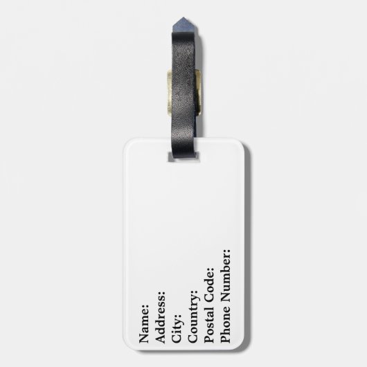 Étiquette À Bagage Mondrian (Dos Vertical)