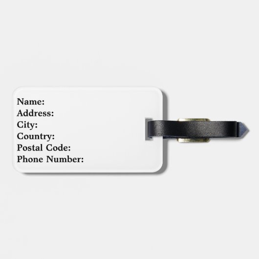 Étiquette À Bagage Mondrian (Dos horizontal)