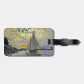 Étiquette À Bagage Monet - Bateau à Petit-Gennevilliers - Code QR (Dos horizontal)