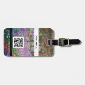 Étiquette À Bagage Monet - Jardin de l'artiste à Giverny - QR Code (Devant horizontal)