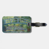 Étiquette À Bagage Monet - Lys d'eau, Harmonie verte - Code QR (Dos horizontal)