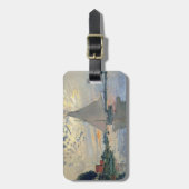 Étiquette À Bagage Monet Sailboat Français Impressionnisme Art classi (Devant Vertical)
