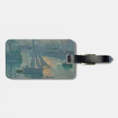 Étiquette À Bagage Monet Sunrise Marine Impressionnisme peinture (Dos horizontal)