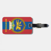 Étiquette À Bagage Mongolie Balises de bagage, Drapeau mongol, voyage (Dos horizontal)