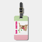 Étiquette À Bagage Monkey Big Sister (Devant Vertical)