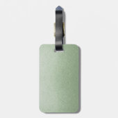 Étiquette À Bagage Monnaie vert (Dos Vertical)