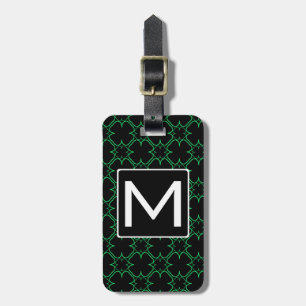 Étiquette À Bagage Mono Gram Shamrocké