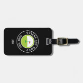 Étiquette À Bagage Monogram Funny Golf Saying Bag Personalized (Devant horizontal)