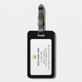 Étiquette À Bagage Monogram Funny Golf Saying Bag Personalized (Dos Vertical)