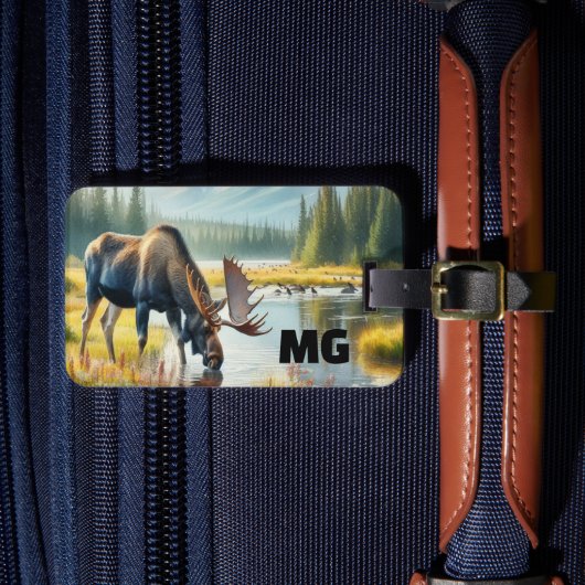 Étiquette À Bagage Monogram Moose Voyage pour hommes (Insitu Rectoal 4)