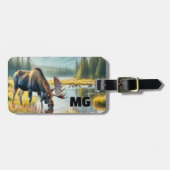 Étiquette À Bagage Monogram Moose Voyage pour hommes (Devant horizontal)