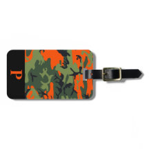 Monogram Orange Chasse Camo Camouflage Noir