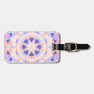 Étiquette À Bagage Monogram Pastel Purple Joli Rose Magic Star Girl