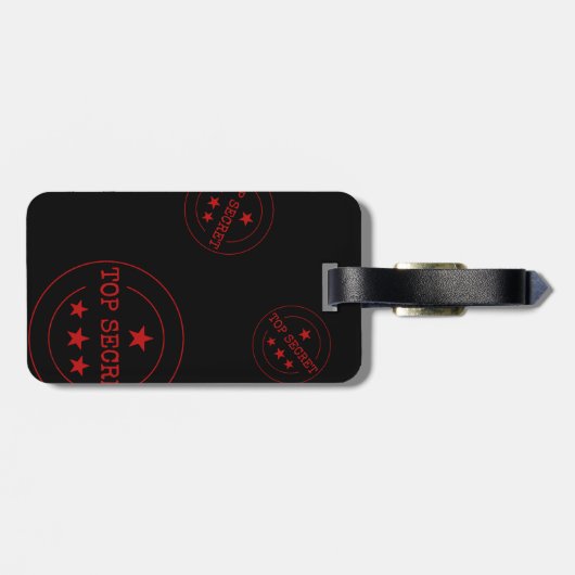 Étiquette À Bagage Monogram Secret Agent Kids (Dos horizontal)