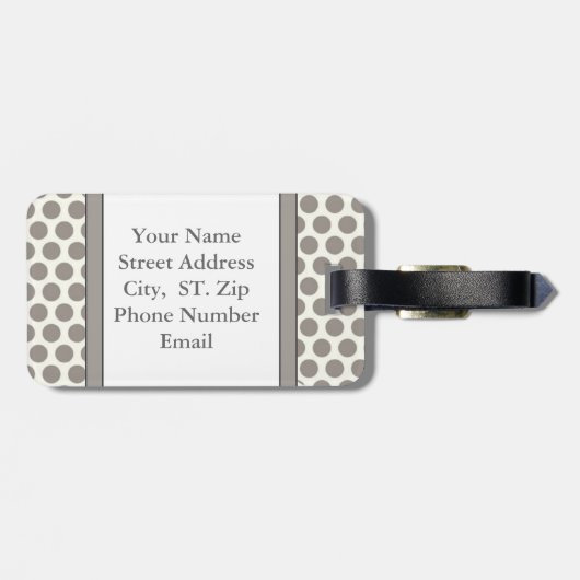 Étiquette À Bagage Monogramme (Dos horizontal)