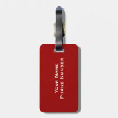 Étiquette À Bagage Monogramme (Dos Vertical)