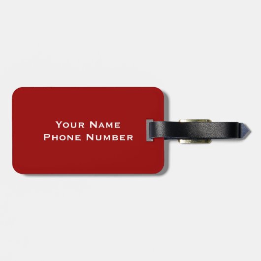 Étiquette À Bagage Monogramme (Dos horizontal)