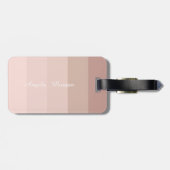 Étiquette À Bagage Monogramme à rayures Ombre (Dos horizontal)