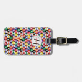 Étiquette À Bagage Monogramme Billiard Pool Conception du ballon (Devant horizontal)