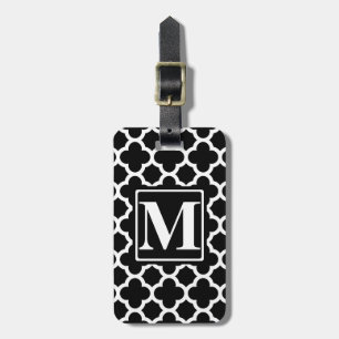 Étiquette À Bagage Monogramme Black Quatrefol IV
