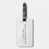 Étiquette À Bagage Monogramme Boho Boho Boho Boho (Dos Vertical)