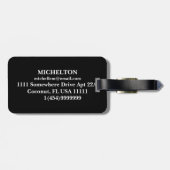 Étiquette À Bagage Monogramme Brown (Dos horizontal)