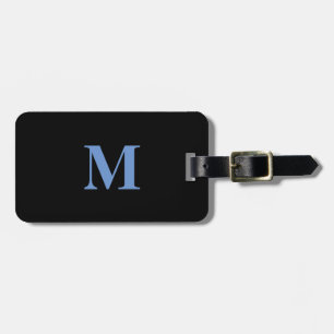 Étiquette À Bagage Monogramme Cadeau initial Favoriser Cornflower Ble