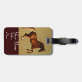 Étiquette À Bagage MONogramme CHEVAL ROUGE (Dos horizontal)