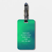 Étiquette À Bagage Monogramme cool (Dos Vertical)