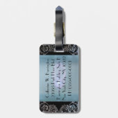 Étiquette À Bagage Monogramme d'amour de chaussure (Dos Vertical)