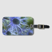 Étiquette À Bagage Monogramme de chardon de mer (Devant Horizontal)