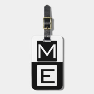 Étiquette À Bagage Monogramme de cloison