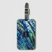 Étiquette À Bagage Monogramme de coque d'amortisseur Iridescendant (Devant Vertical)