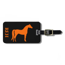 Monogramme DIY Cheval Orange sur n'importe quelle