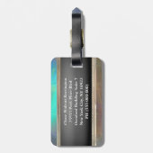 Étiquette À Bagage Monogramme élégant de Chanvire (Dos Vertical)