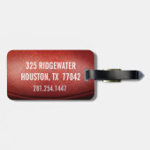 Étiquette À Bagage MONOGRAMME fait sur commande d'étiquette de bagage (Dos horizontal)