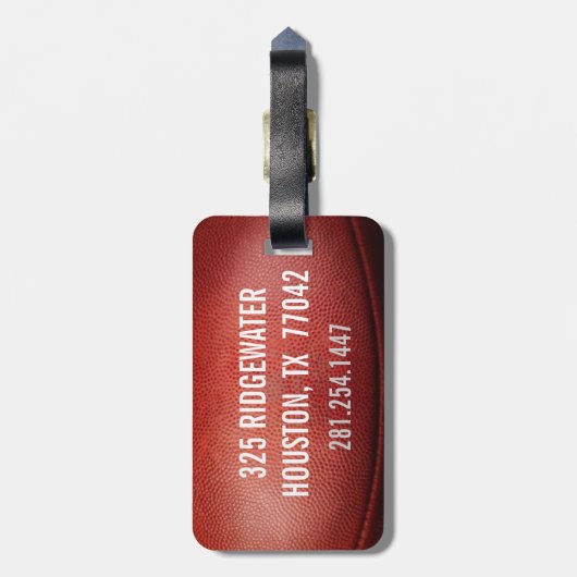 Étiquette À Bagage MONOGRAMME fait sur commande d'étiquette de bagage (Dos Vertical)