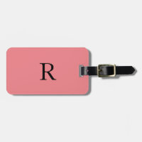 Monogramme Initiales Nom Modèle Saumon noir rose
