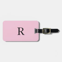 Monogramme Initiales Nom Pastel Noir Rose Gift Cut