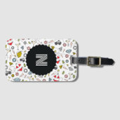 Étiquette À Bagage Monogramme Las Vegas Pool Motif (Devant Horizontal)