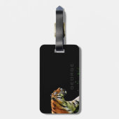 Étiquette À Bagage Monogramme. Le Tigre Solitaire. (Dos Vertical)