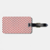 Étiquette À Bagage Monogramme Lecture Carte Mariage Photo Enregistrer (Dos horizontal)