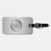 Étiquette À Bagage Monogramme "Lettre V" (Devant horizontal)