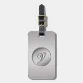 Étiquette À Bagage Monogramme "Lettre V" (Devant Vertical)