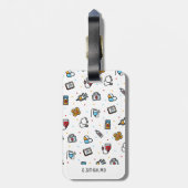 Étiquette À Bagage Monogramme. Motif Médicale. Pour les médecins et l (Dos Vertical)