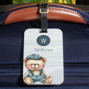 Étiquette À Bagage Monogramme personnalisé