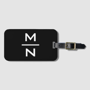 Étiquette À Bagage monogramme personnalisé