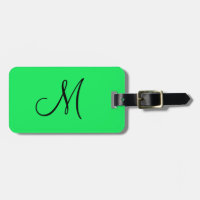 Monogramme personnalisé Jaune fluorescent